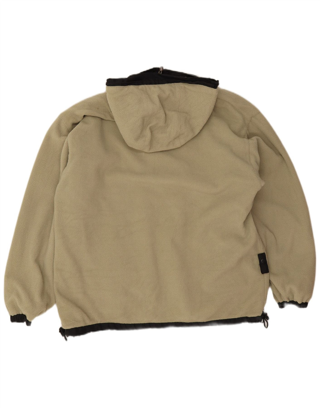 Męska dwustronna kurtka wiatrówka Kappa z kapturem UK 36, mały czarny poliester