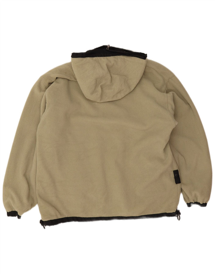 Męska dwustronna kurtka wiatrówka Kappa z kapturem UK 36, mały czarny poliester