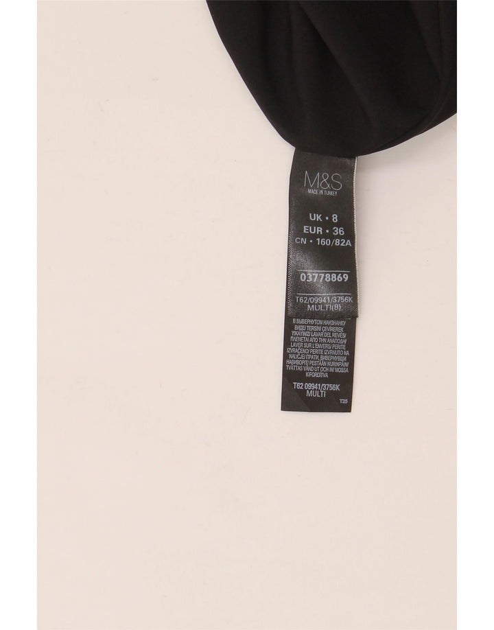 Marks & Spencer Damska sukienka o linii A, UK 8, mała, wielokolorowy poliester