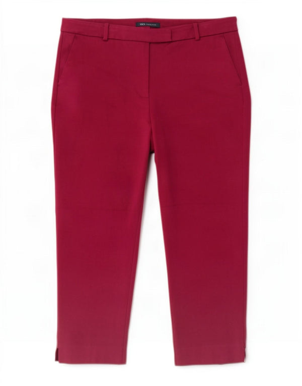 Marks & Spencer Damskie krótkie spodnie UK 16 Large W38 L24 Bordowe