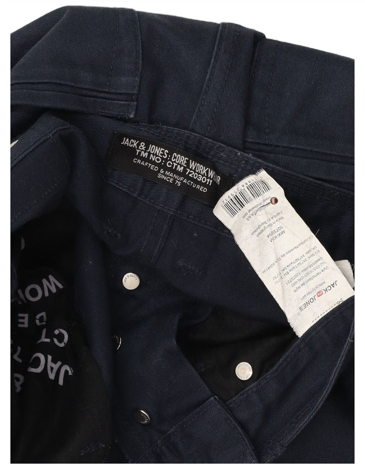 Męskie spodnie bananowe Jack & Jones W31 L32 Granatowe, bawełniane