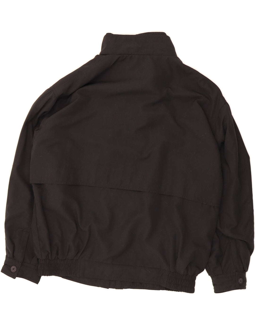 CANADA Mens Bomber Jacket UK 42 XL Black Polyester Vintage Canada and Second-Hand Canada from Messina Hembry 