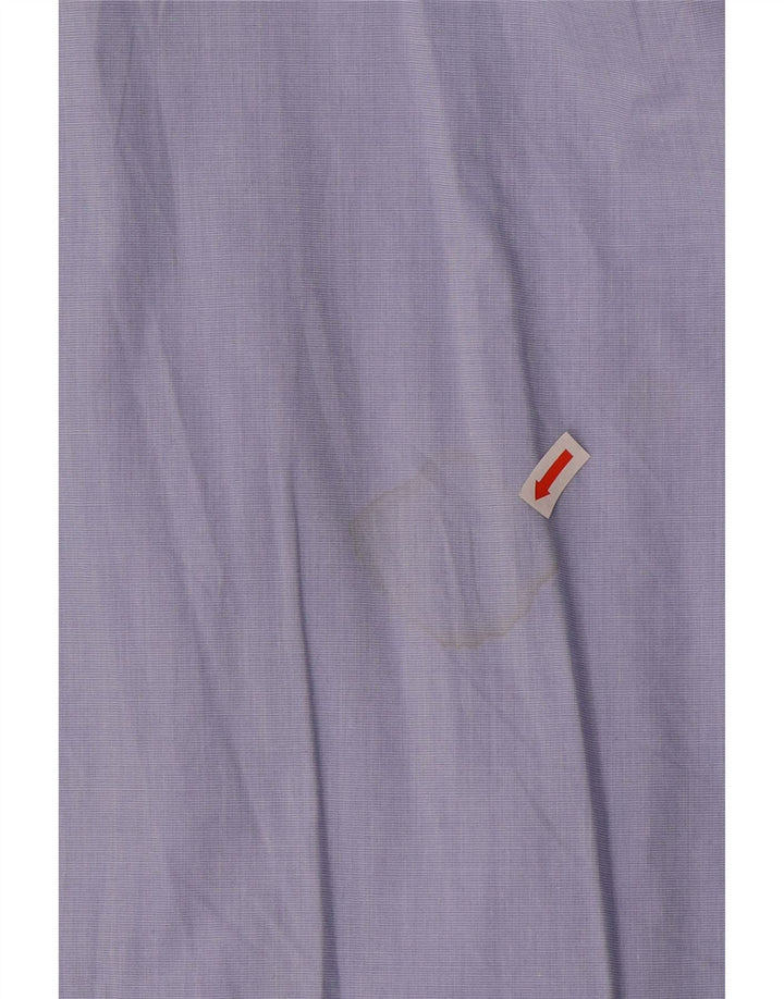 Damska koszula oversize LACOSTE z krótkim rękawem, rozmiar 43, duża niebieska