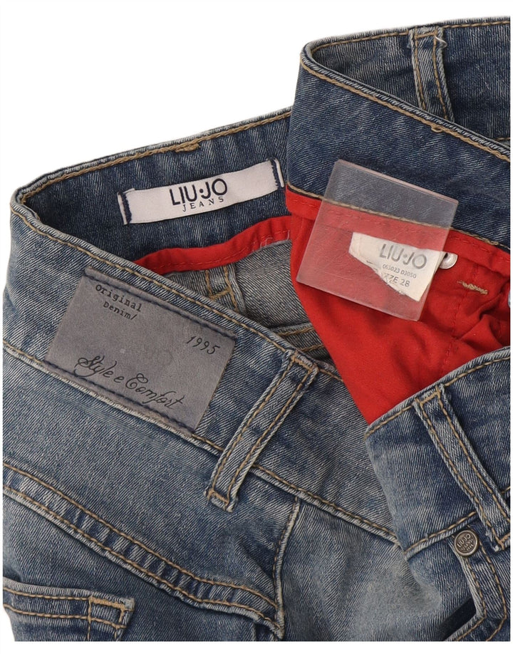 Damskie jeansy skinny Liu Jo W28 L29 Niebieskie