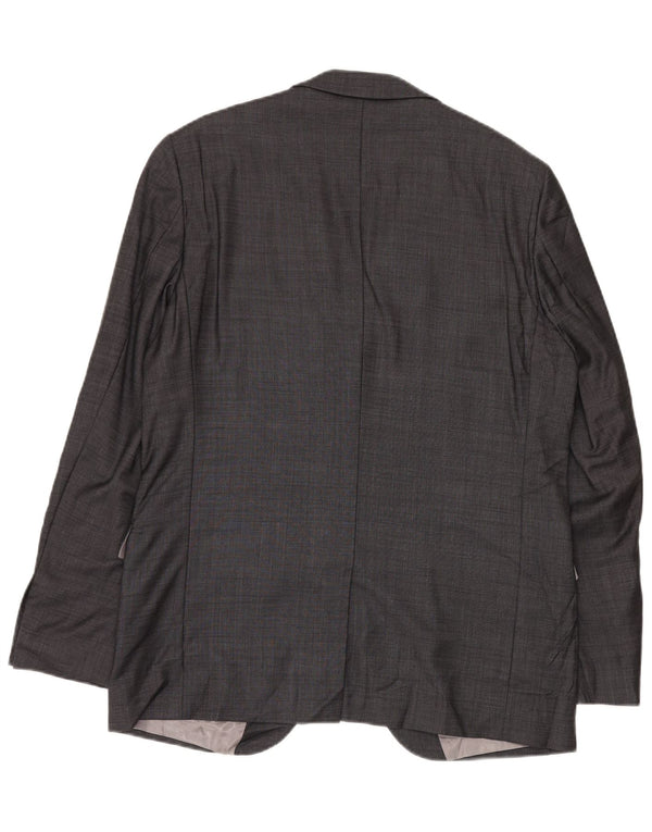 Dkny Męska marynarka zapinana na 2 guziki, o klasycznym kroju, UK 42 XL, szara wełna