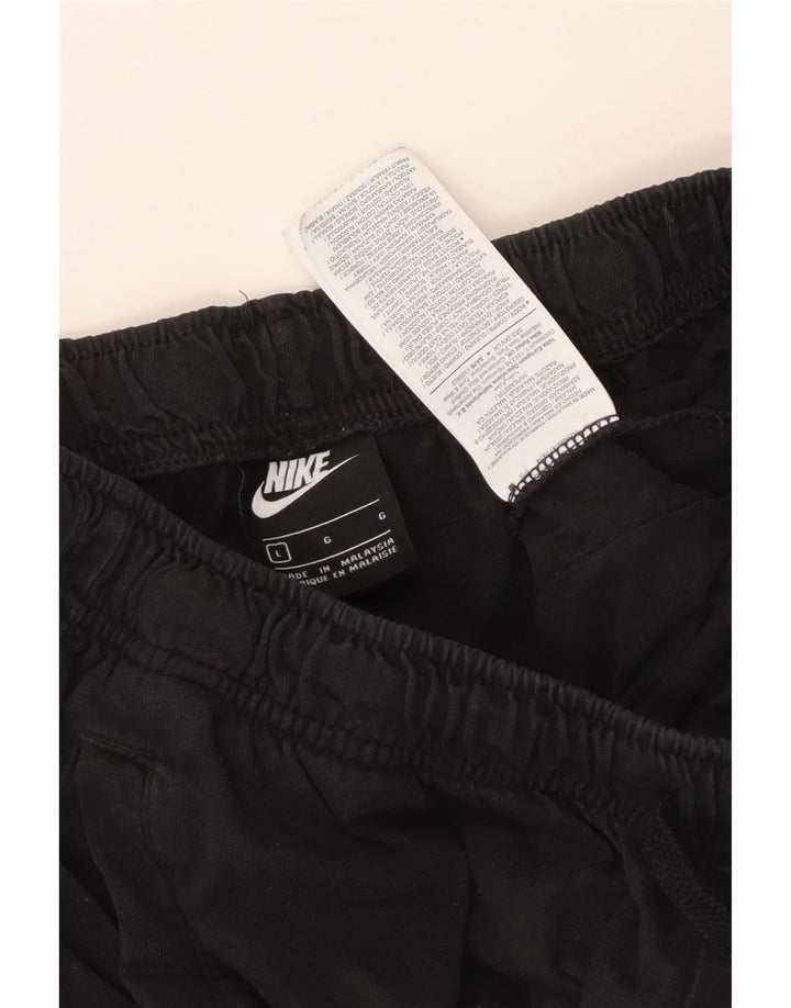 Męskie spodenki sportowe NIKE, duże, czarne, bawełniane