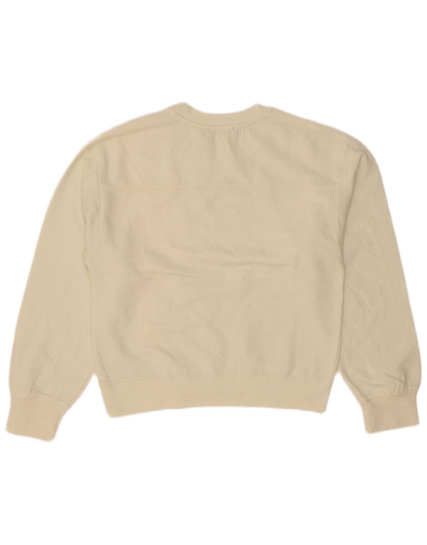 Damska bluza Zara Crop Jumper UK 10, mała w kolorze złamanej bieli