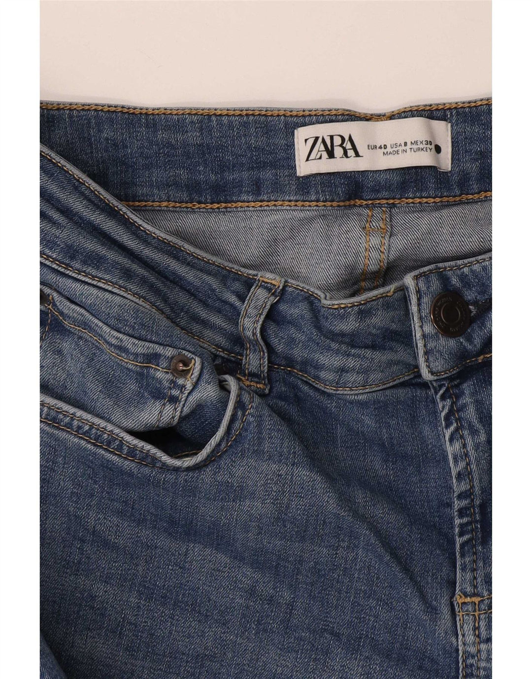 Damskie jeansy Bootcut Zara EU 40 Medium W30 L29 Niebieskie
