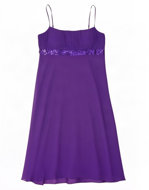 Debut Womens Maxi Sleeveless Slip Dress UK 16 Large Purple