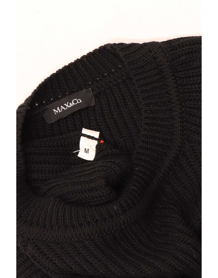 Damski sweter z dekoltem w łódkę Max & Co. UK 14, średni czarny