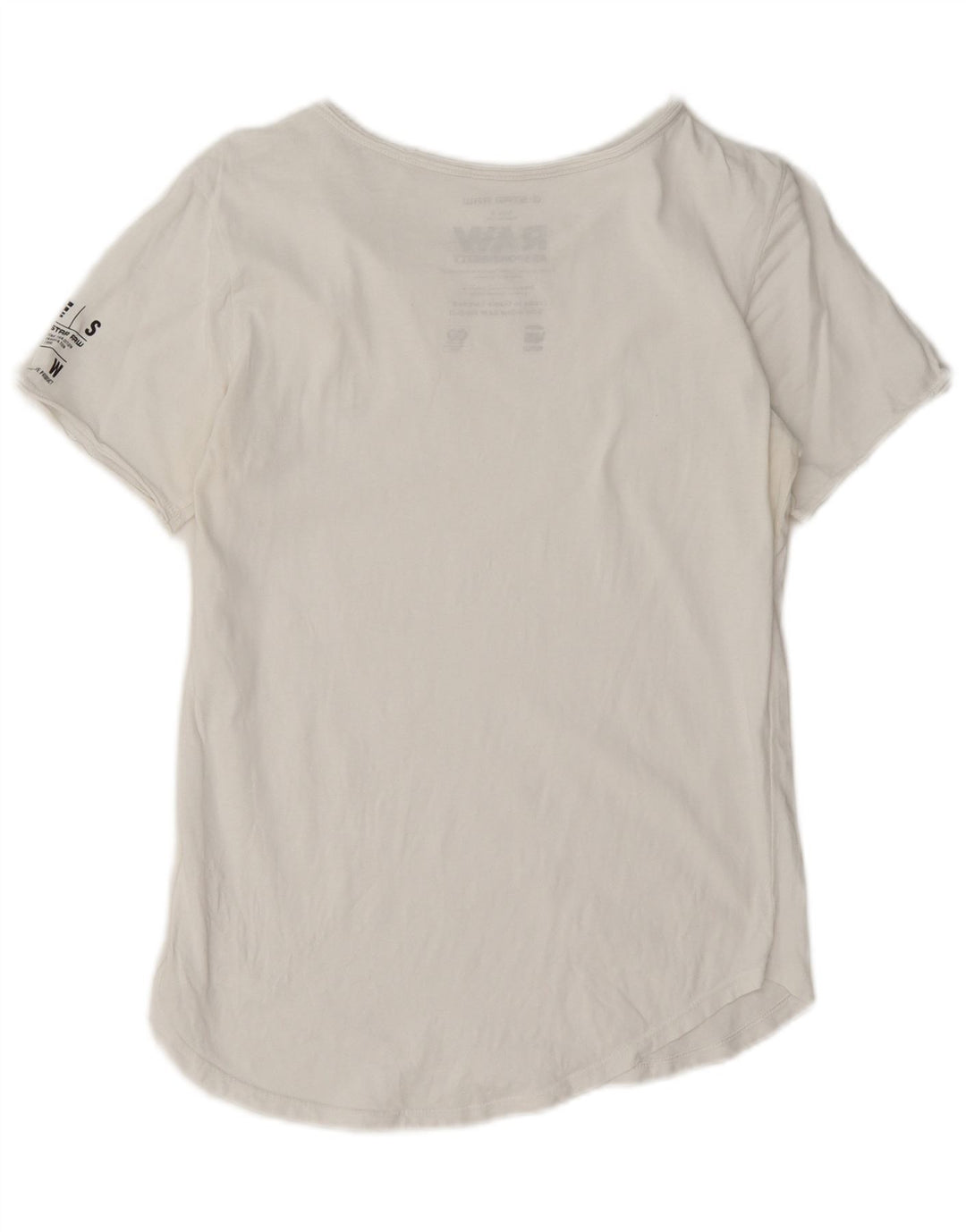 Męski T-shirt z grafiką G-Star, mały, biały