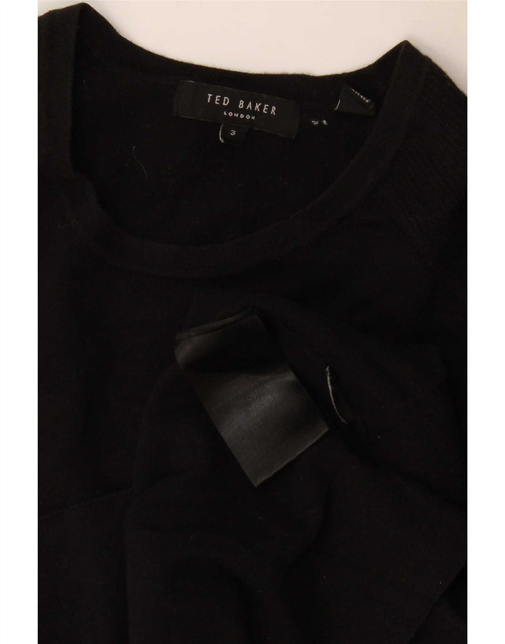 Męski sweter Ted Baker z okrągłym dekoltem, rozmiar 3, średni czarny
