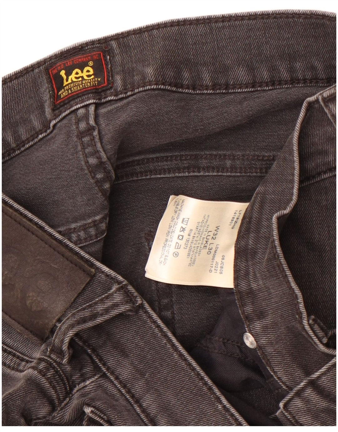 Męskie jeansy Lee Luke Slim W32 L30 Szara bawełna
