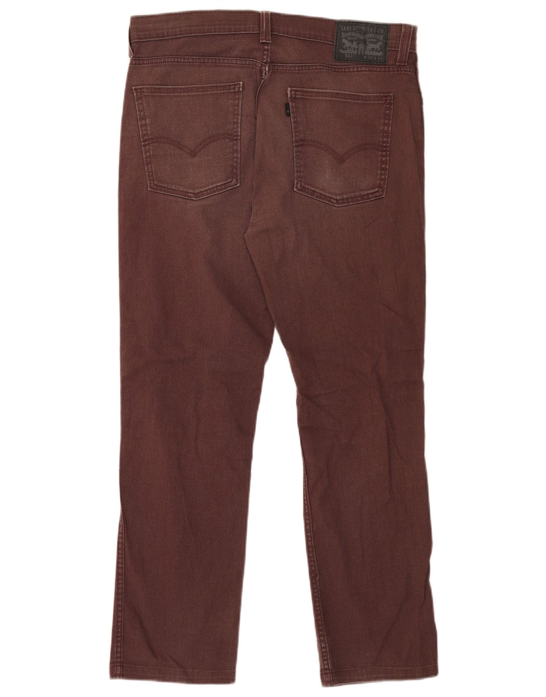 Męskie jeansy Levi's 511 Slim W34 L29 Brązowa bawełna