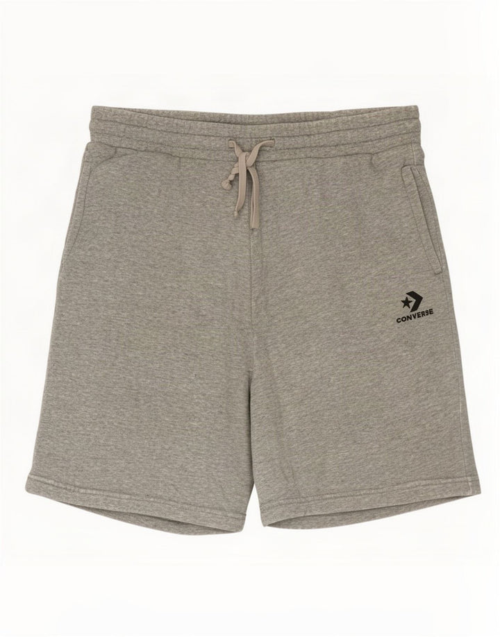 Męskie spodenki sportowe Converse, średnioszare, bawełniane w cętki