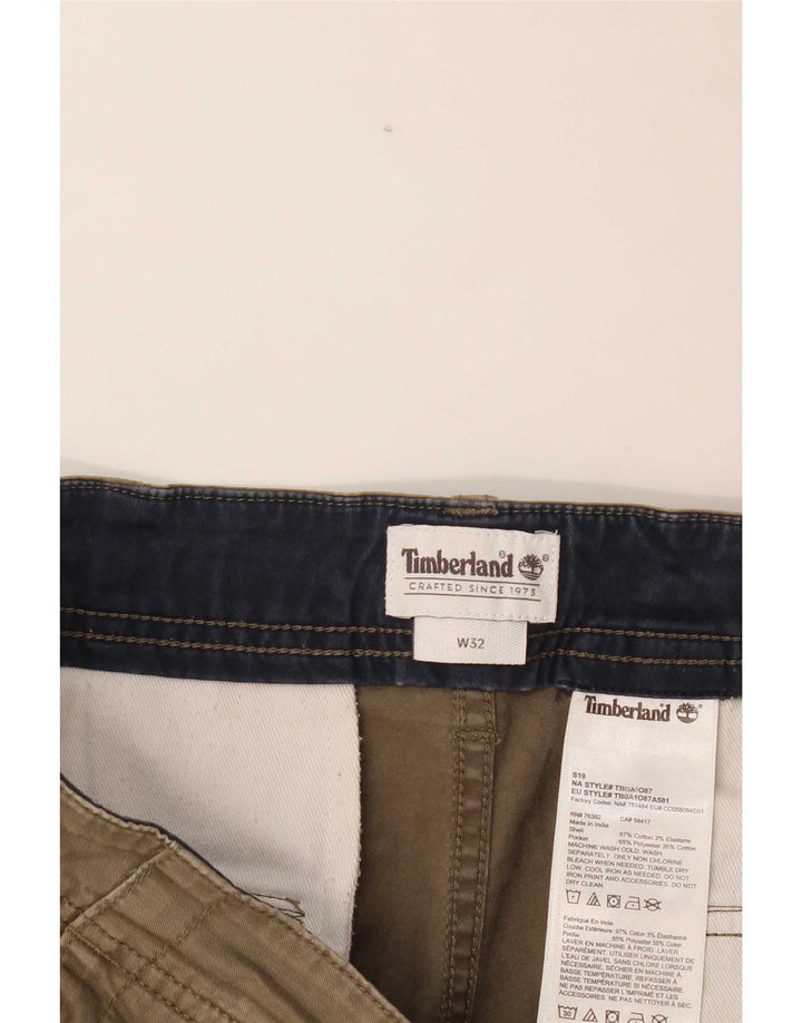 Męskie spodenki cargo Timberland W32, średnia bawełna khaki