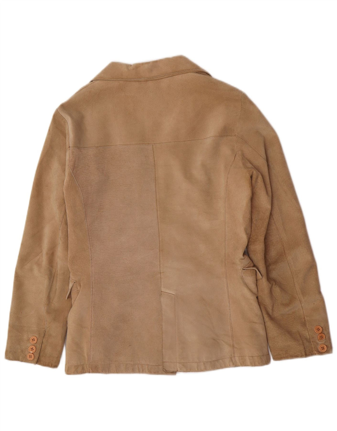 Conbipel Damska marynarka zapinana na 2 guziki IT 48 XL Beżowa skóra