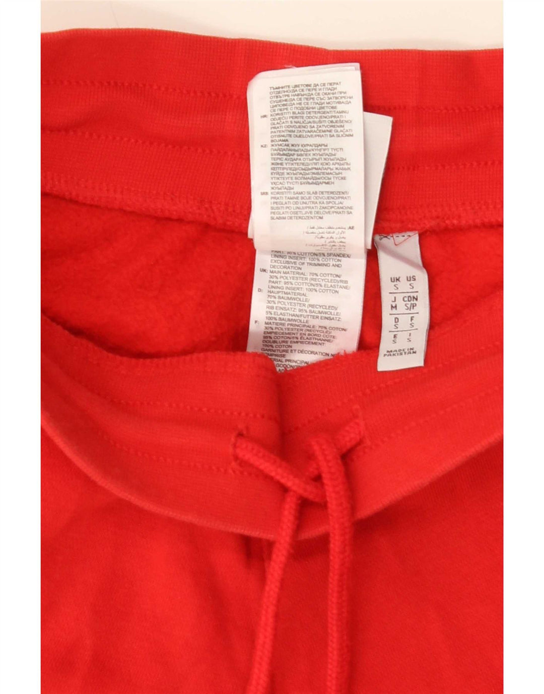 Adidas Męskie Spodnie Dresowe Joggery Małe Czerwone Bawełniane