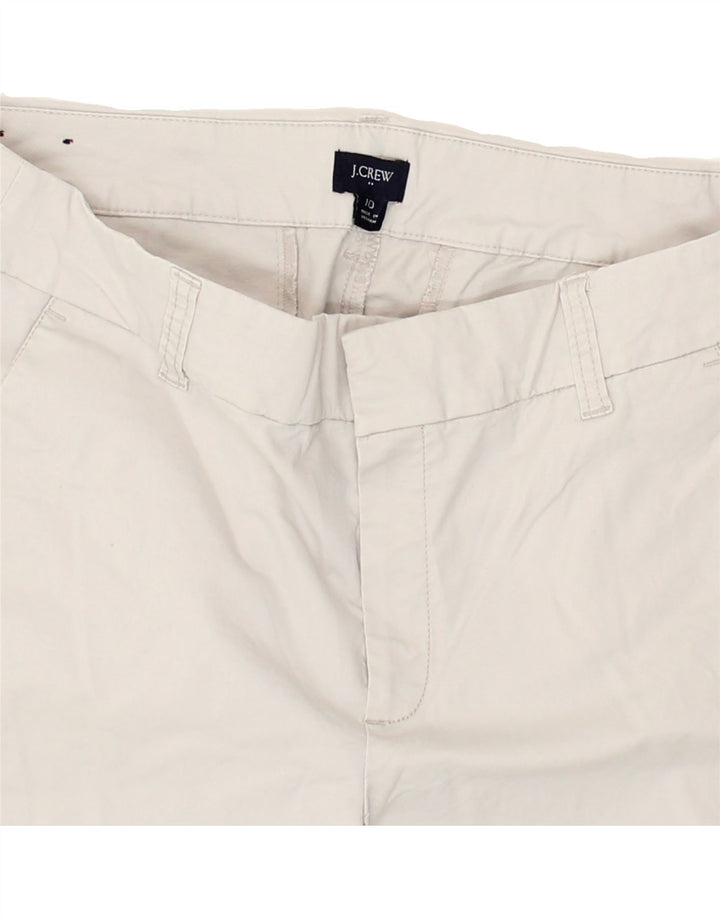 J. CREW Womens Chino Shorts US 10 Large W34  Grey Cotton Vintage J. Crew and Second-Hand J. Crew from Messina Hembry 