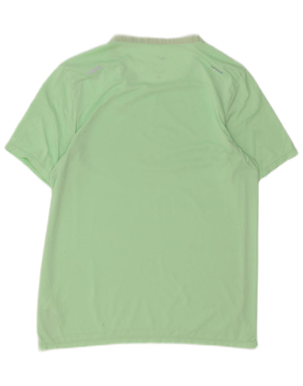 Męski T-shirt Nike Dri Fit, mały, zielony, poliestrowy