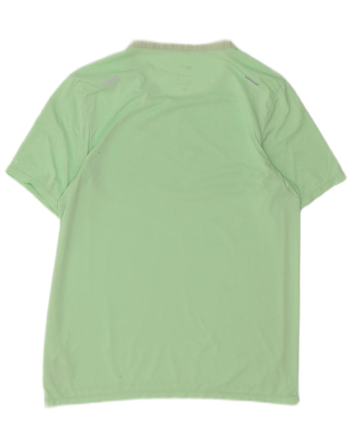 Męski T-shirt Nike Dri Fit, mały, zielony, poliestrowy