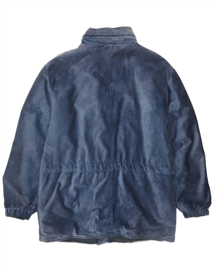Vintage męska zamszowa kurtka IT 50 Large Blue Modal