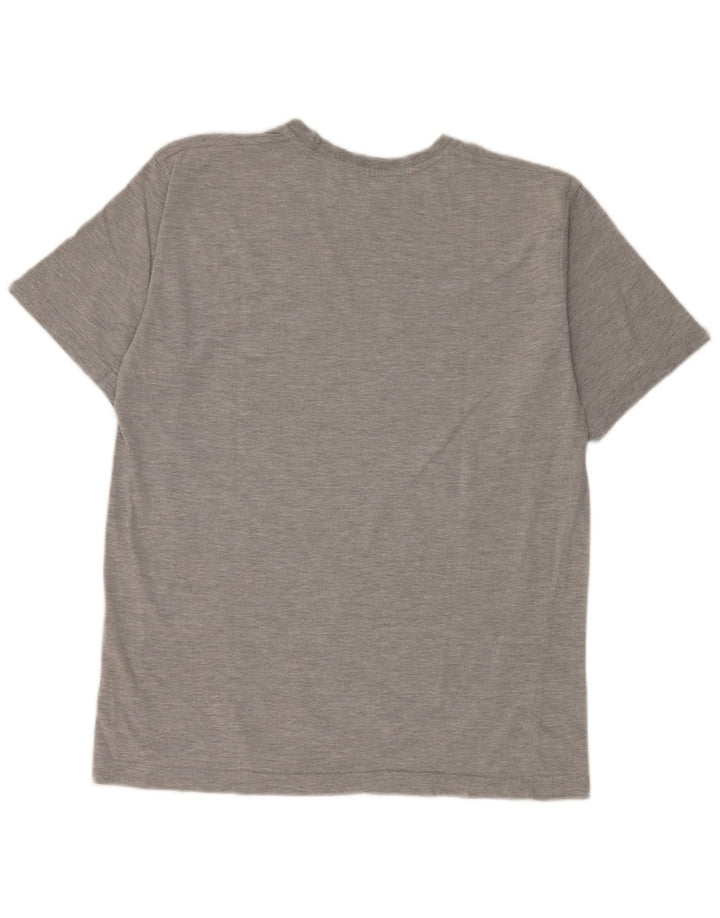T-shirt męski Fila Top IT 50 Średni szary, bawełniany