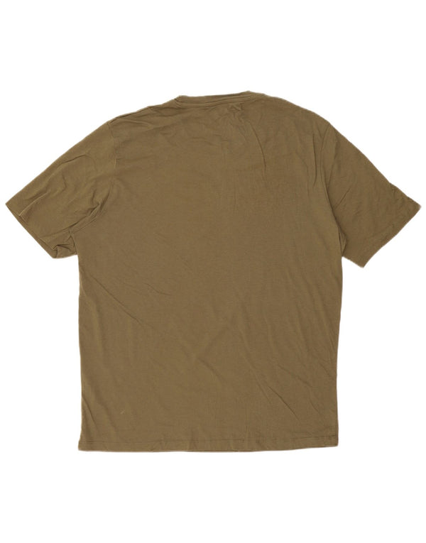 Męska koszulka z grafiką JACK & JONES, 2XL, zielona bawełna