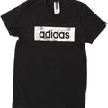 ADIDAS Mens Graphic T-Shirt Top Small Black Cotton Vintage Adidas and Second-Hand Adidas from Messina Hembry 