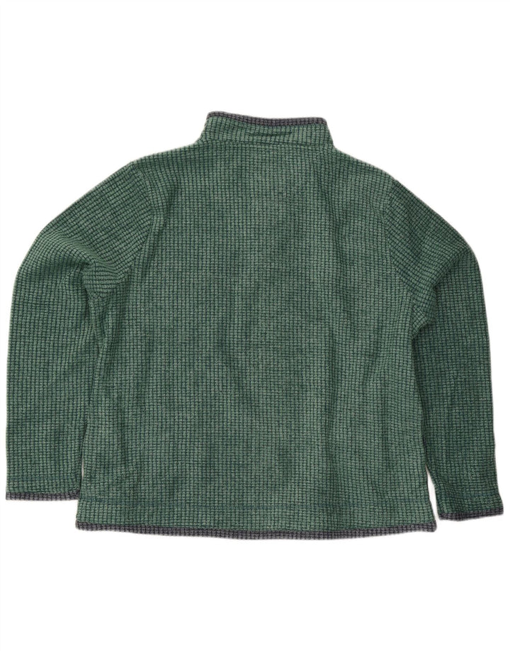 Męski sweter polarowy Weird Fish z zamkiem błyskawicznym XL, zielony, poliestrowy