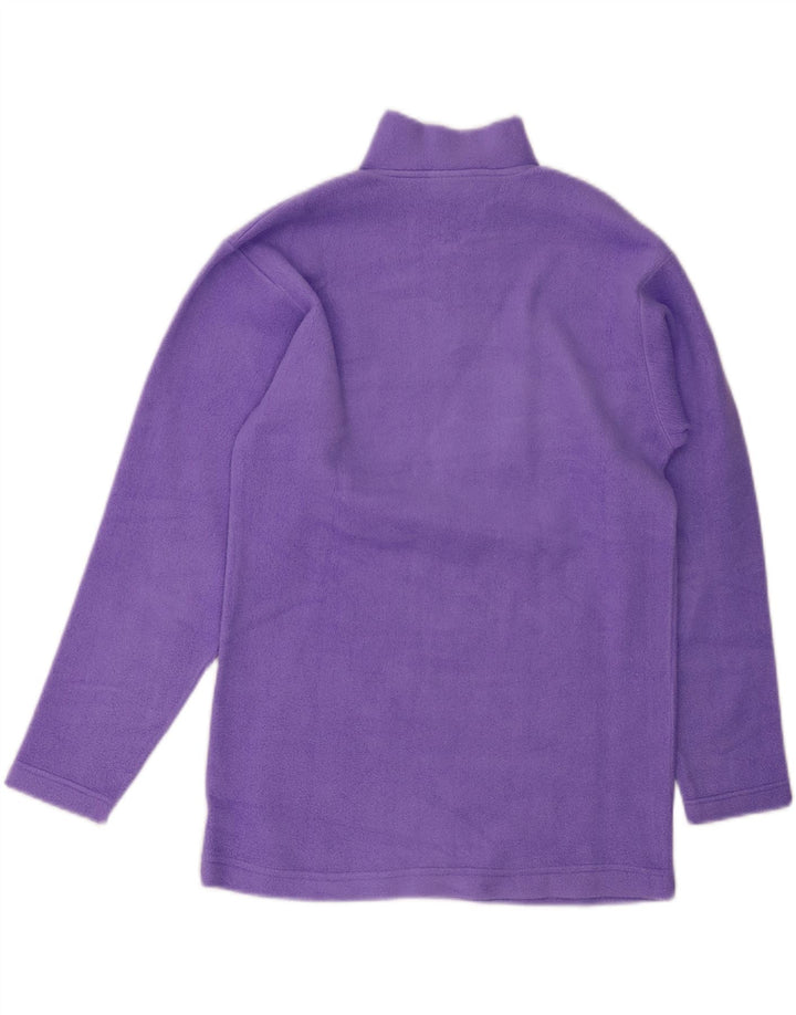 Damski sweter polarowy Sergio Tacchini z zamkiem błyskawicznym UK 14, średni fioletowy poliester