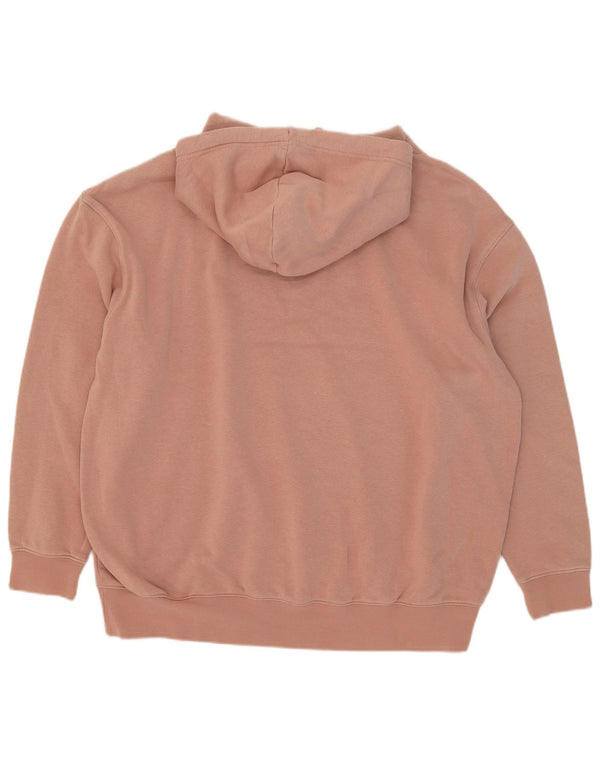 Męski sweter z kapturem Nike o luźnym kroju, duży, różowy, bawełniany