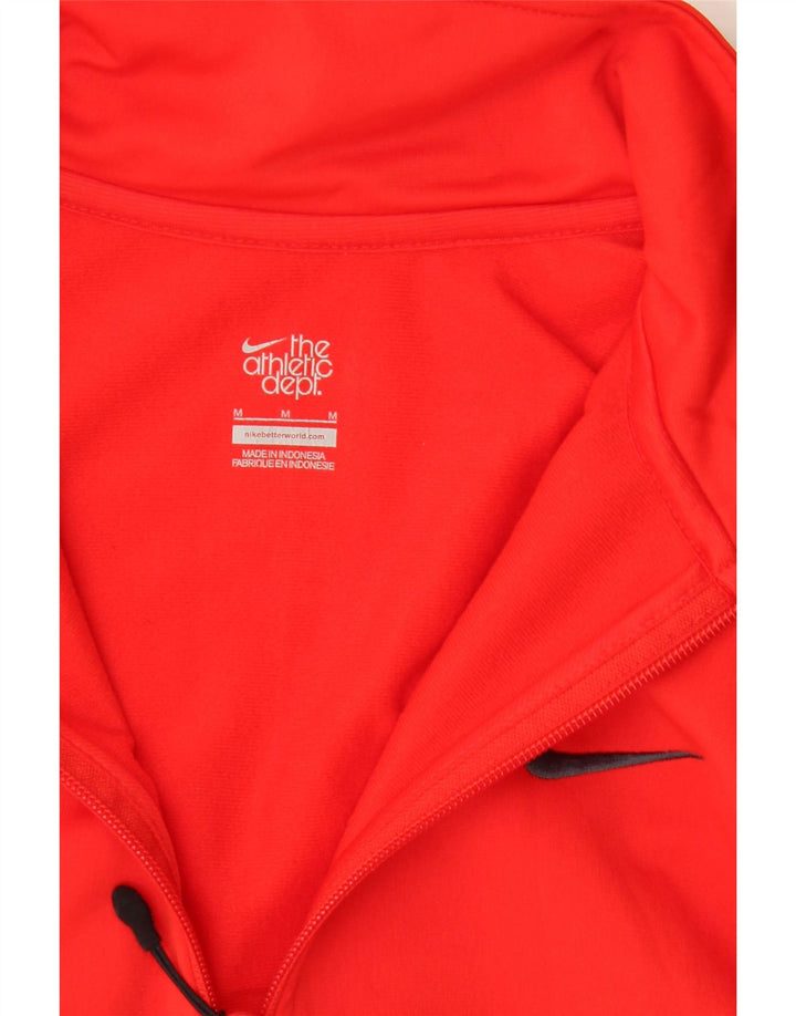 Męska bluza dresowa NIKE, średnia czerwona, z blokami kolorów