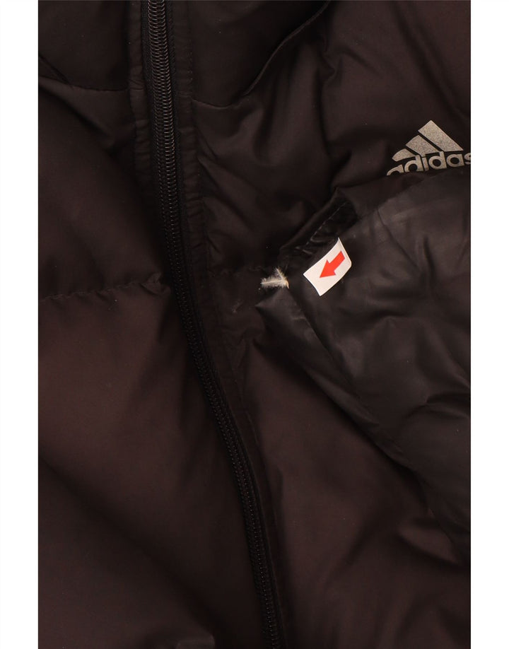 Męska ocieplana kurtka Adidas UK 40, duża, czarna, poliestrowa