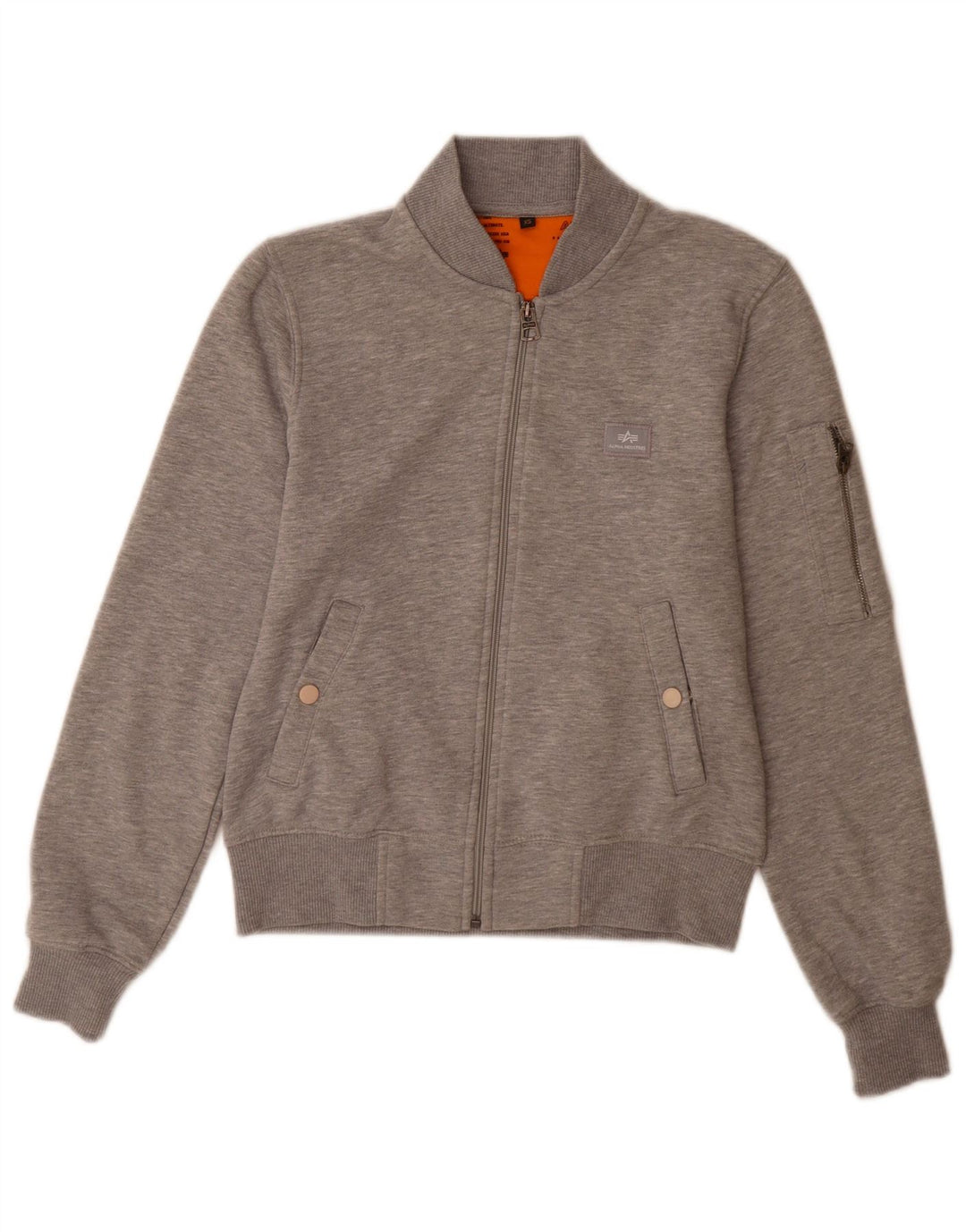 Męska kurtka dresowa Alpha Industries XS, szara bawełniana w plamki