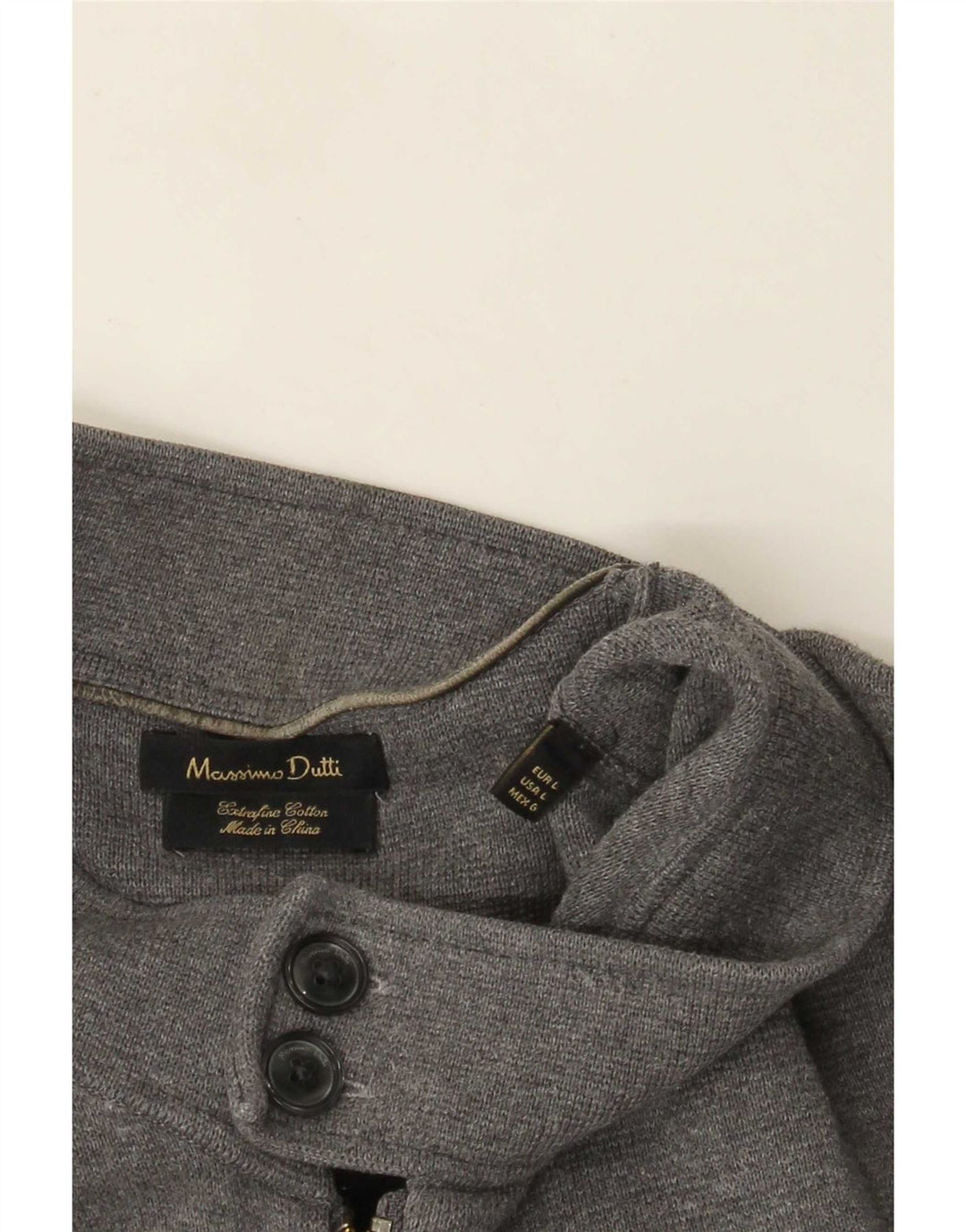 Sweter damski Massimo Dutti UK 16, duży, szary