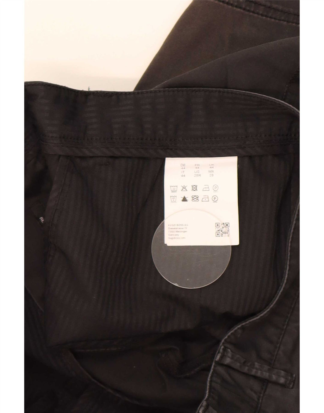 Męskie spodenki Chino Hugo Boss W28 Small, czarne, bawełniane