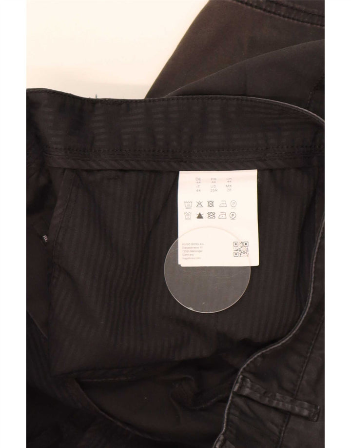 Męskie spodenki Chino Hugo Boss W28 Small, czarne, bawełniane