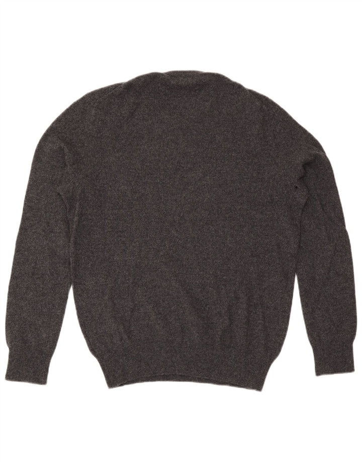 Męski sweter z okrągłym dekoltem Polo Ralph Lauren, średnioszary, wełniany