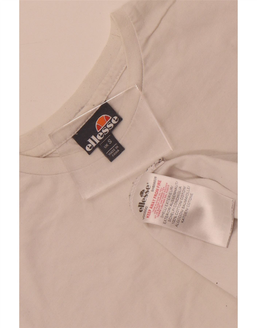 T-shirt męski Ellesse, mały, biały, bawełniany