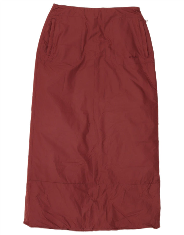 Damska wyściełana spódnica maxi Invicta UK 12 Medium W30 Burgundowy poliester