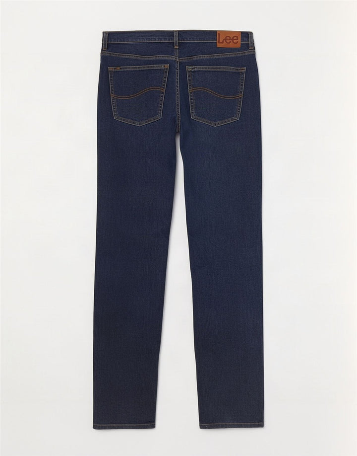 Męskie dżinsy Lee Brooklyn Straight W44 L34 Granatowa bawełna