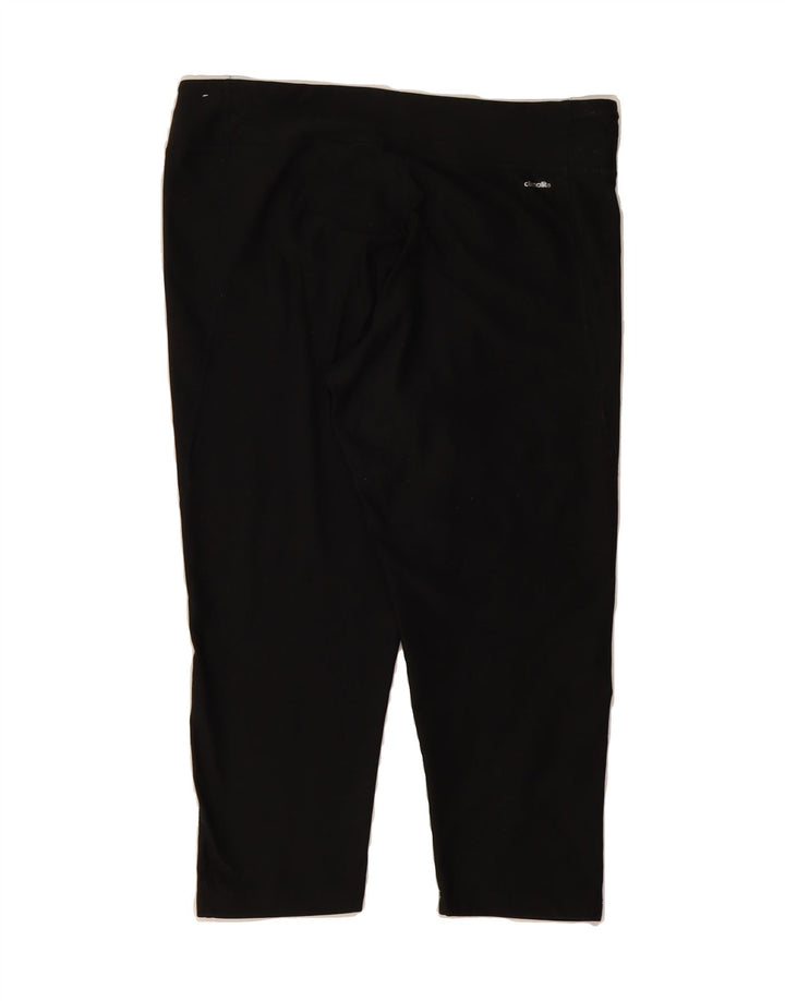 ADIDAS Womens Climalite Capri Leggings UK 16/18  Large Black Polyester Vintage Adidas and Second-Hand Adidas from Messina Hembry 