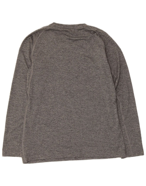 Damska koszulka Adidas Climalite z długim rękawem, UK 8/10, mała, szara, nakrapiana