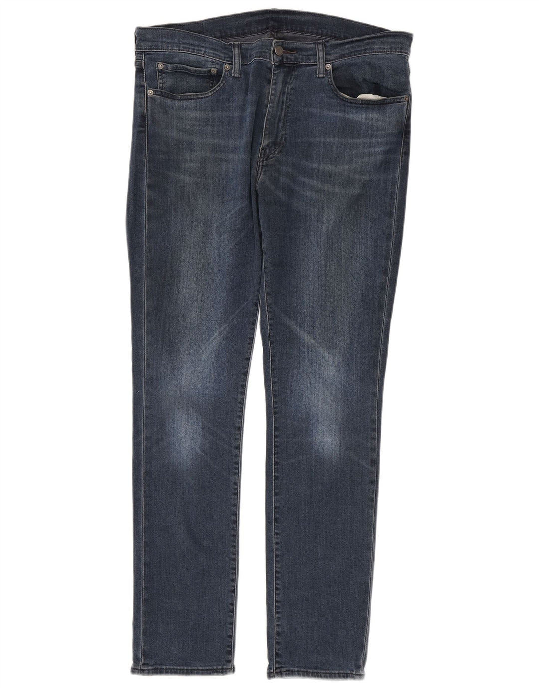 Męskie jeansy Levi's 511 Slim W36 L32 Granatowa bawełna