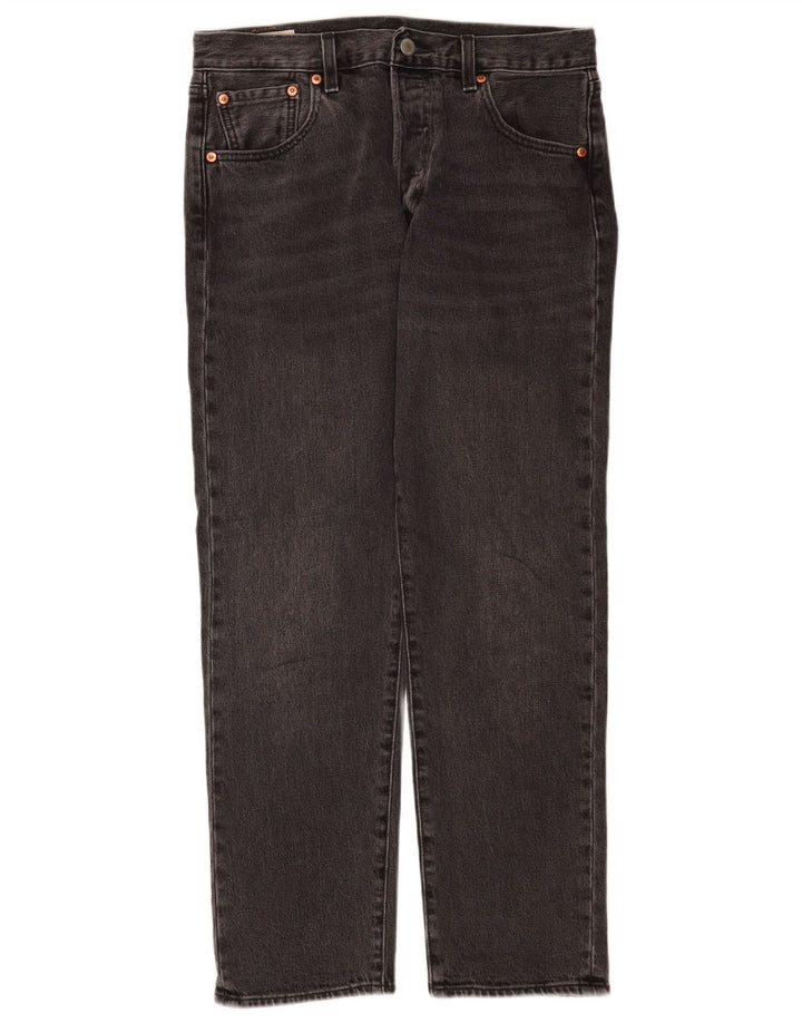 Męskie dżinsy Levi's 501 Straight W30 L28 Szara bawełna