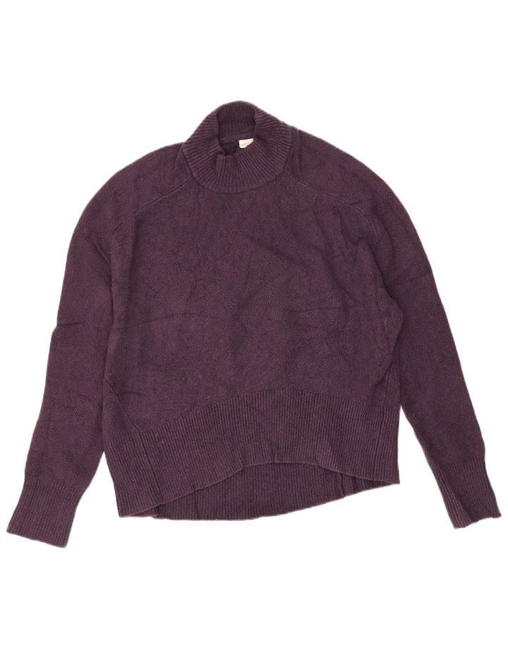 Damski sweter oversize z golfem John Lewis UK 10, mały fiolet