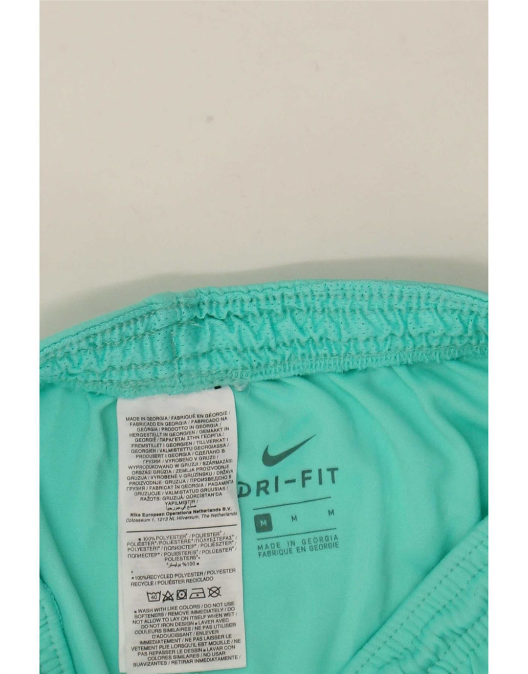 Męskie spodenki sportowe Nike Dri Fit, średni turkusowy poliester
