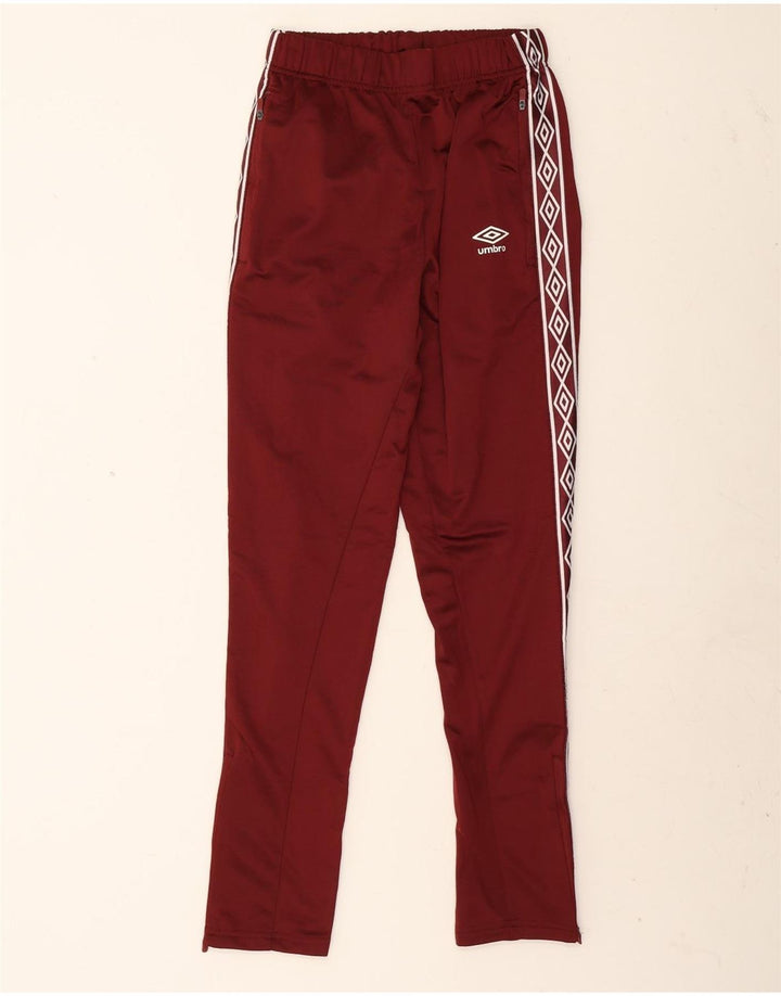 Męskie spodnie dresowe Umbro z grafiką, małe, bordowe, z poliestru