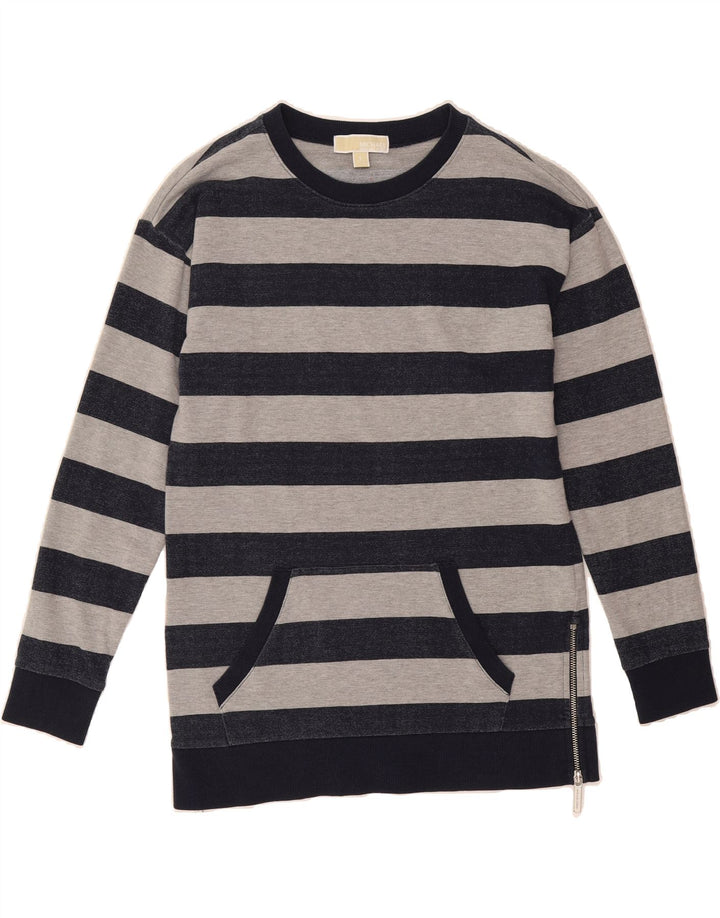 MICHAEL KORS Mens Sweatshirt Jumper Small Black Striped Cotton Vintage Michael Kors and Second-Hand Michael Kors from Messina Hembry 